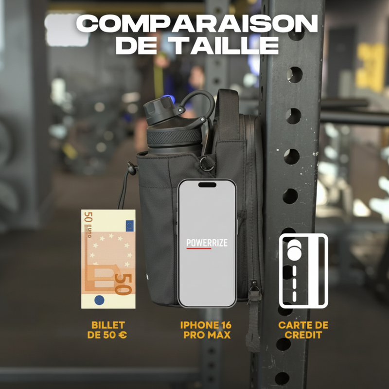 Sac de Sport Magnétique – Grande Capacité avec Poche Bouteille & Téléphone
