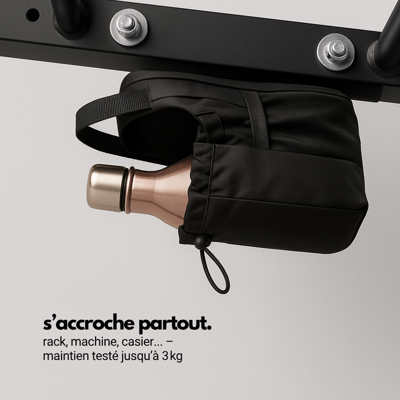 Sac de Sport Magnétique – Grande Capacité avec Poche Bouteille & Téléphone